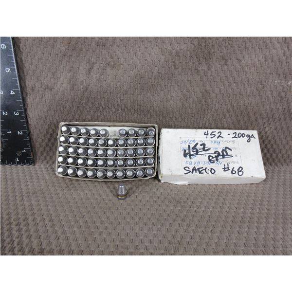 .452 Diameter 200gr CPN Lead Bullets - Box of 100