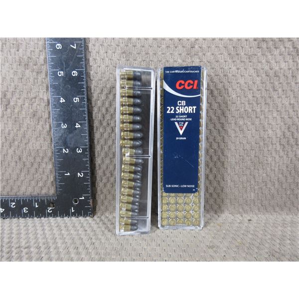 22 CB Short by CCI - 2 Boxes of 100