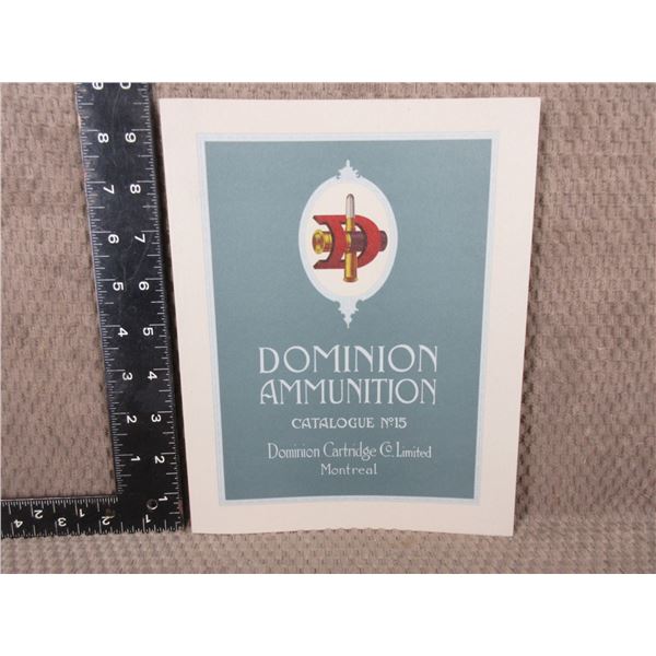 Domminion Ammunition Catalog No. 15