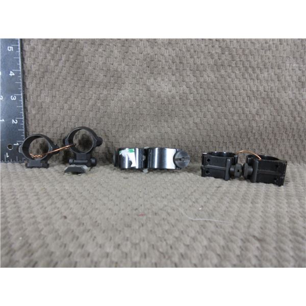 3 Sets of 1" Rings - 2 Sets Low Weaver, Medium Set