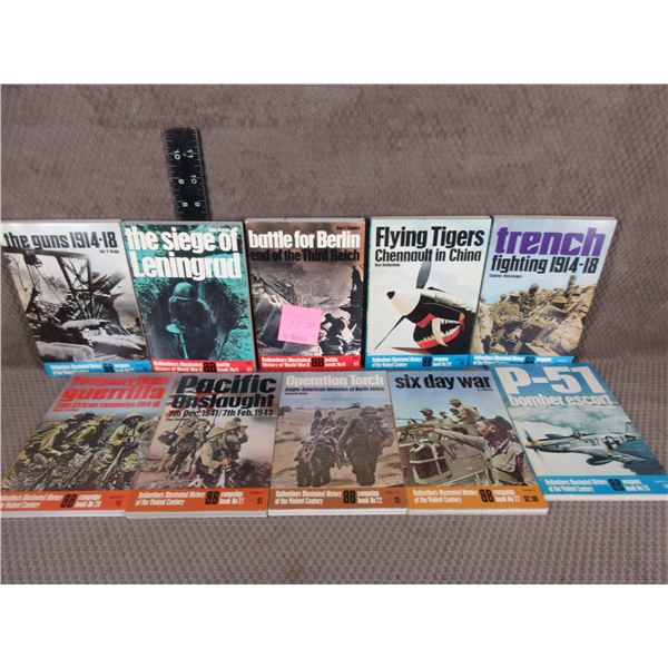 10 Military Type Paperback Books
