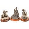 Image 2 : American Indian Family Pewter Sculptures (3) [131136]