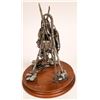 Image 2 : Circle of Power - Crow Sentry, Pewter Sculpture by Don Polland [132894]