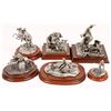 Image 1 : Cowboy Pewter Sculptures (6) [129973]