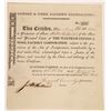 Image 1 : Waltham Cotton & Wool Factory Corporation Stock Certificate [134153]