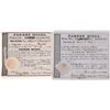 Image 1 : Parker (Iron)  Mills Stock Certificates from 1848 & 1857 (2) [127690]