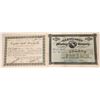 Image 1 : Two c1889 Butte City, Montana Stock Certificates [123883]