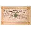 Image 1 : Vose Mining Company Stock Certificate [127172]