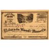 Image 1 : Eldorado Wood and Flume Co. Stock [129816]