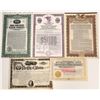 Image 1 : Group of Miscellaneous Stock Certificates (5) [136451]