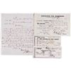 Image 1 : Four Scarce California Gold Rush Documents [78115]