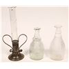 Image 1 : Sandwich Glass  Cologne Toilet Water Bottles (2), Open Pontil [136604]