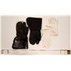 Image 2 : Insulated Leather Gloves/Mitten and White Gloves with Web Belt [109782]