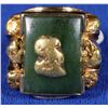 Image 1 : Jade and Gold Nugget Ring [133845]