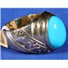 Image 3 : Native American Design Turquoise Ring [133849]