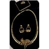 Image 1 : Custom Gold Leopard Necklace with Diamonds, Emeralds  [122814]