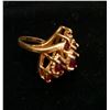 Image 2 : Garnet Cluster Gold Cocktail Ring, Loose Garnet, Iolite Stones (5 stones + ring) [116171]