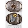 Image 1 : Large Sterling Oval Belt Buckle [129522]