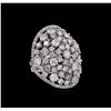 Image 1 : 14KT White Gold 6.74 ctw Diamond Ring