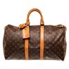 Image 1 : Louis Vuitton Brown Monogram Keepall 45cm Travel Bag