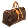 Image 2 : Louis Vuitton Brown Monogram Keepall 45cm Travel Bag
