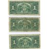Image 2 : 3 - 1937 $1 K.G. Dollar Bill All 3 Sign Types