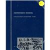 Image 1 : 53 US 5 Cent Jefferson 1938-1958 INCL. in Correct Whitman Blue Coin Holder