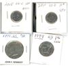 Image 1 : 4 US Coins 2011+2018-D 10C, 1973-50 Cent, 1979 $1 Coin