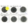 Image 1 : 6 Canadian Nickle Dollars All 1982 Uncirc/AU 1867-1982 Constitution
