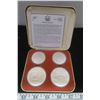Image 1 : 4 1976 Olympic Comemorative Coins 2 - $5, 2 - $10 Sterling Silver