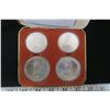 Image 6 : 4 1976 Olympic Comemorative Coins 2 - $5, 2 - $10 Sterling Silver