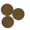 Image 3 : 2 1919 and 1 1920 Canadian Large Cents
