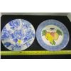 Image 1 : 1 Blue Flower Capilano China Bowl, 1 Apple Bowl
