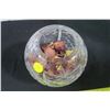 Image 4 : Pinwheel Crystal Bowl Dried Roses