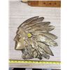 Image 1 : LARGE BRASS NATIVE HEAD