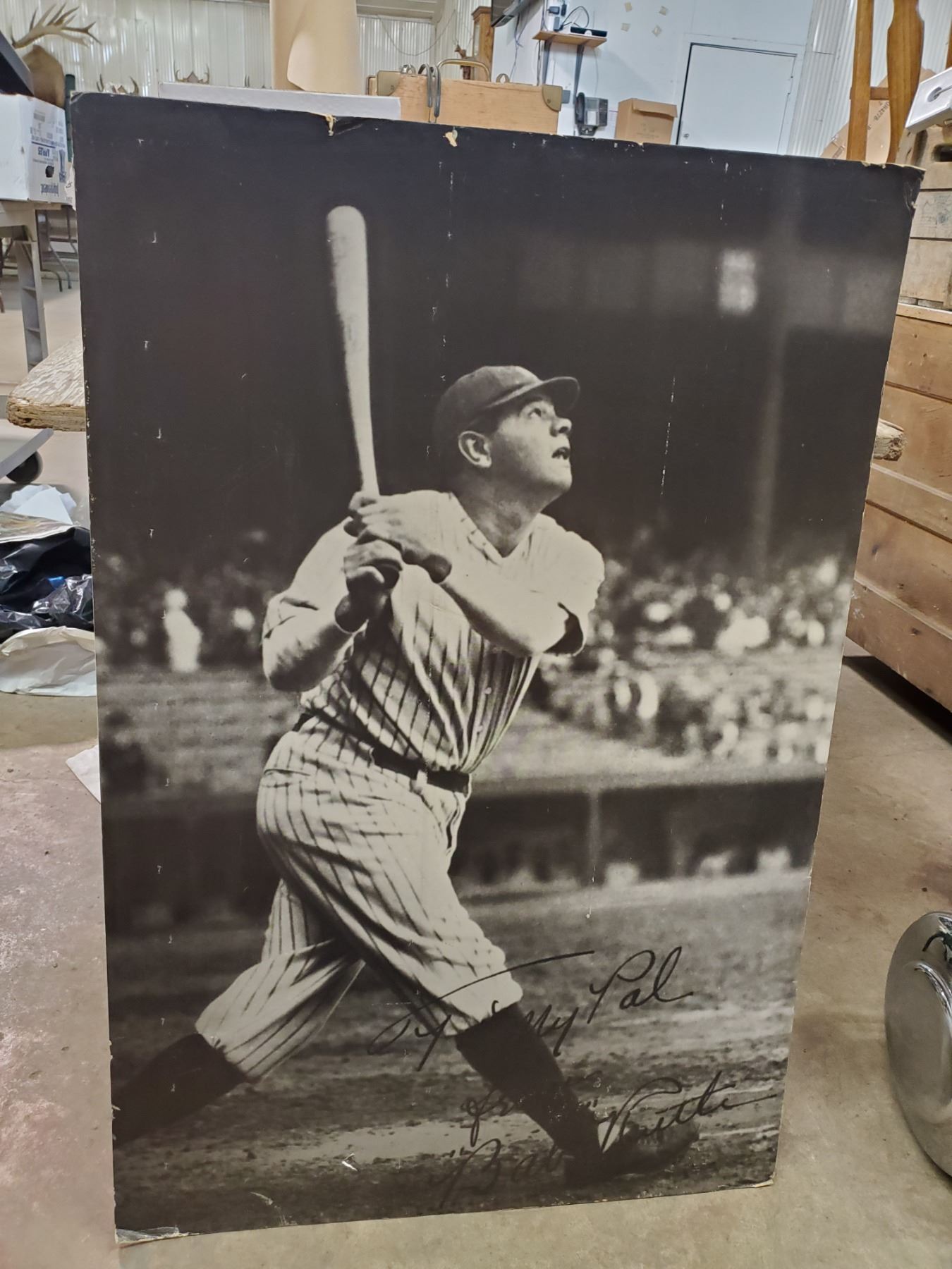 VINTAGE BABE RUTH POSTER