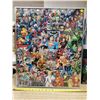 Image 1 : DC POSTER W/ ALL SUPER HERO'S & 3 VILLANS 20.5 X 24.5"