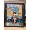 Image 1 : WONDER WOMAN COMIC BOOK PICTURE & FRAME 22 X 26"