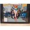 Image 2 : WONDER WOMAN COMIC BOOK PICTURE & FRAME 22 X 26"