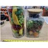 Image 2 : 2 JARS FILLED W/  FRUITS