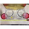 Image 3 : 2 STORE JARS W/ RED LIDS