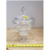Image 1 : CRYSTAL CANDY JAR W/ LID