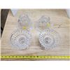 Image 2 : SET OF CRYSTAL CANDLE HOLDERS W/ SHADES