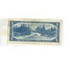 Image 2 : 1954 Bank of Canada Five Dollar Note "DEVIL'S FACE"