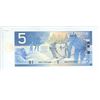 Image 2 : 2002 Bank of Canada Five Dollar Note " CHOICE UNC"