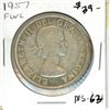 Image 1 : 1957 FWL Canadian Silver Dollar