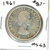 Image 1 : 1961 Canadian Silver Dollar
