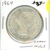 Image 1 : 1964 Cameo Canadian Silver Dollar