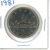 Image 1 : 1981 Canadian Nickel Dollar