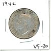 Image 1 : 1942 Canadian Silver Fifty Cent Coin